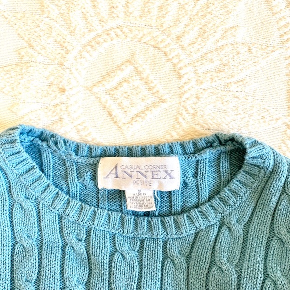 Like-New Vintage 80s/90s Comfy Blue Sweater - Picture 2 of 6